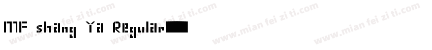 MF shang Ya Regular字体转换